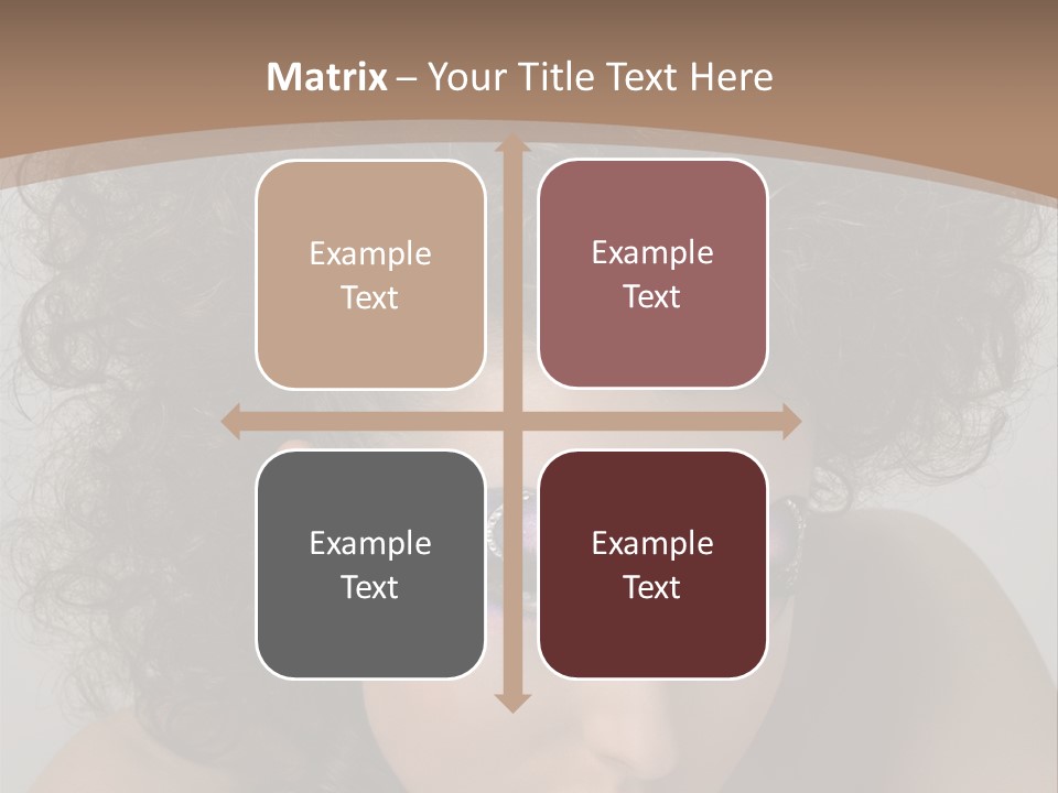 Caucasian Woman Cute PowerPoint Template