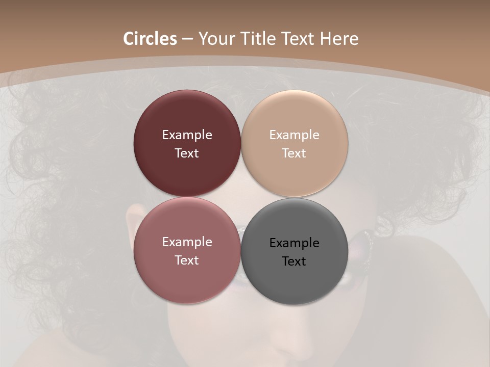 Caucasian Woman Cute PowerPoint Template