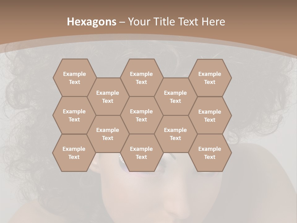 Caucasian Woman Cute PowerPoint Template