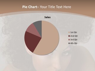 Caucasian Woman Cute PowerPoint Template