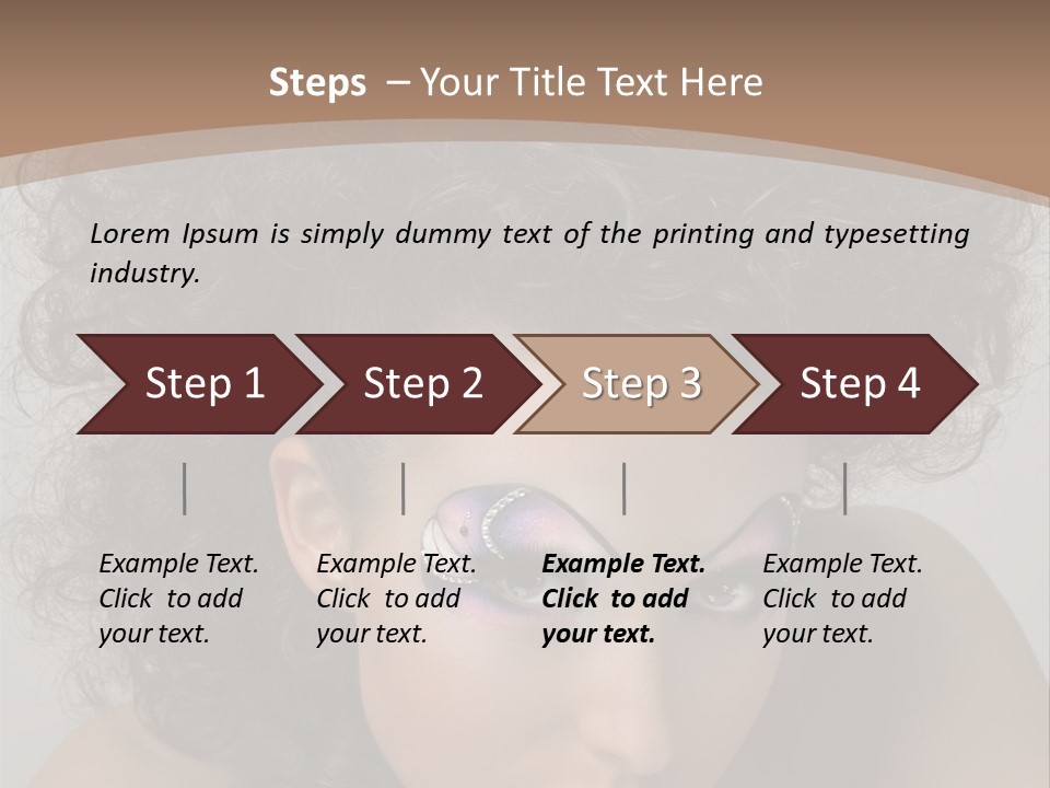 Caucasian Woman Cute PowerPoint Template