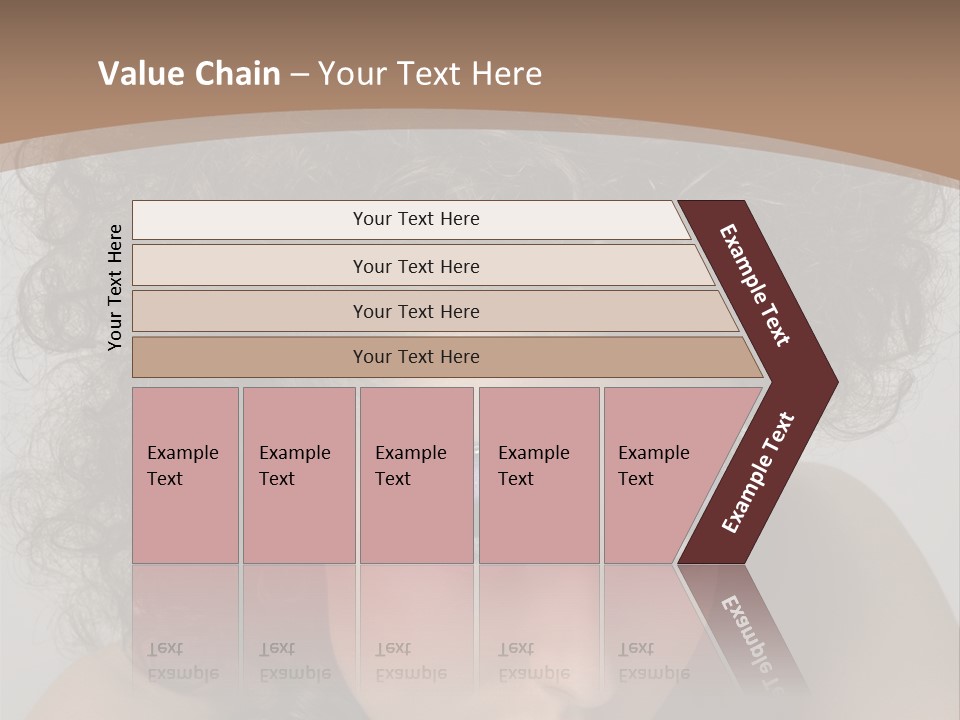 Caucasian Woman Cute PowerPoint Template