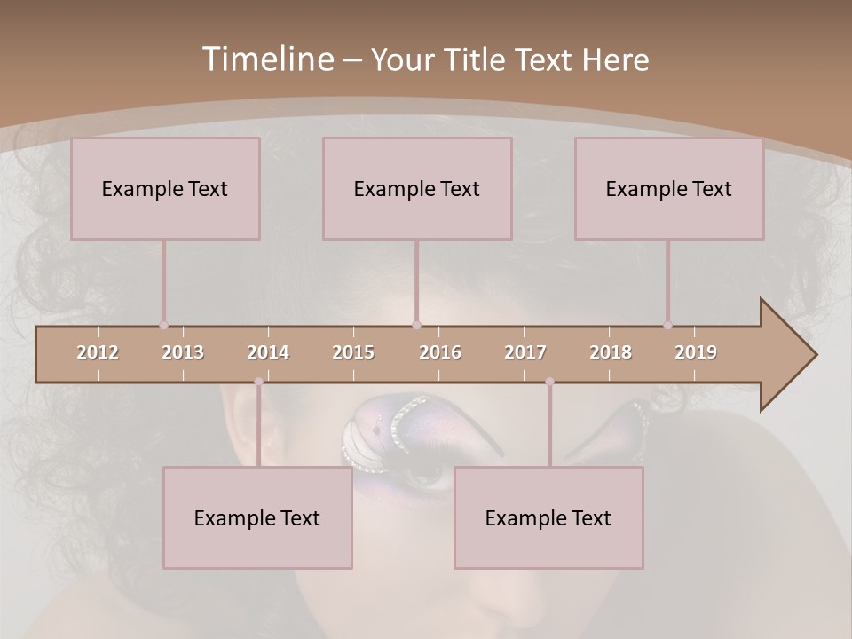 Caucasian Woman Cute PowerPoint Template