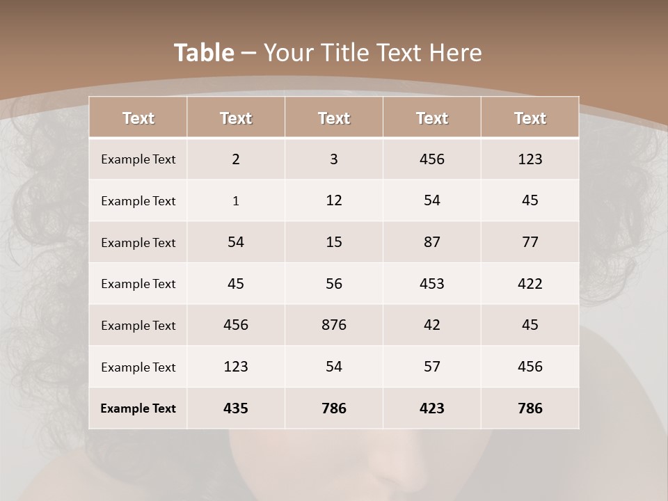 Caucasian Woman Cute PowerPoint Template