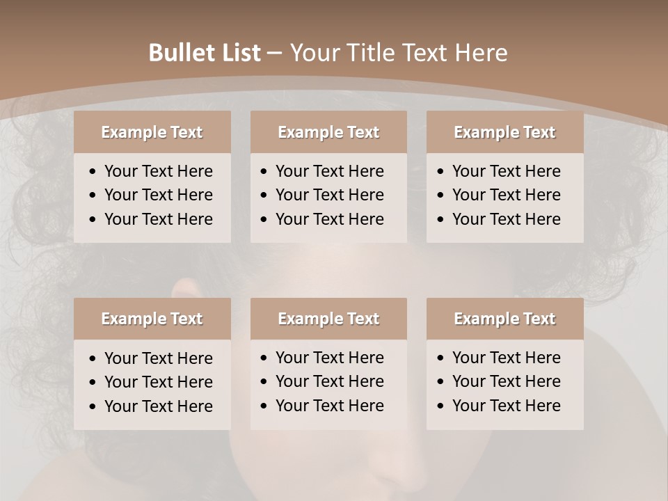 Caucasian Woman Cute PowerPoint Template