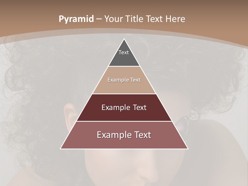 Caucasian Woman Cute PowerPoint Template