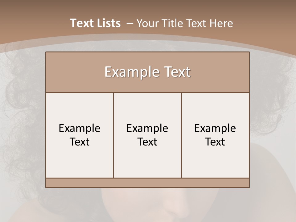 Caucasian Woman Cute PowerPoint Template