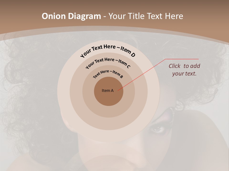 Caucasian Woman Cute PowerPoint Template