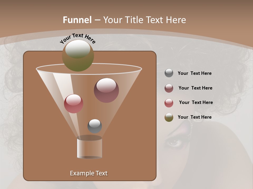 Caucasian Woman Cute PowerPoint Template