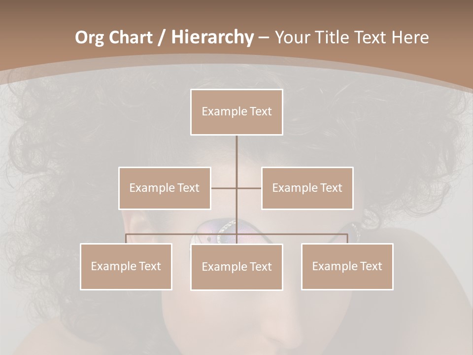 Caucasian Woman Cute PowerPoint Template