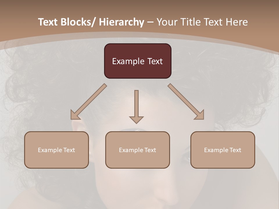 Caucasian Woman Cute PowerPoint Template