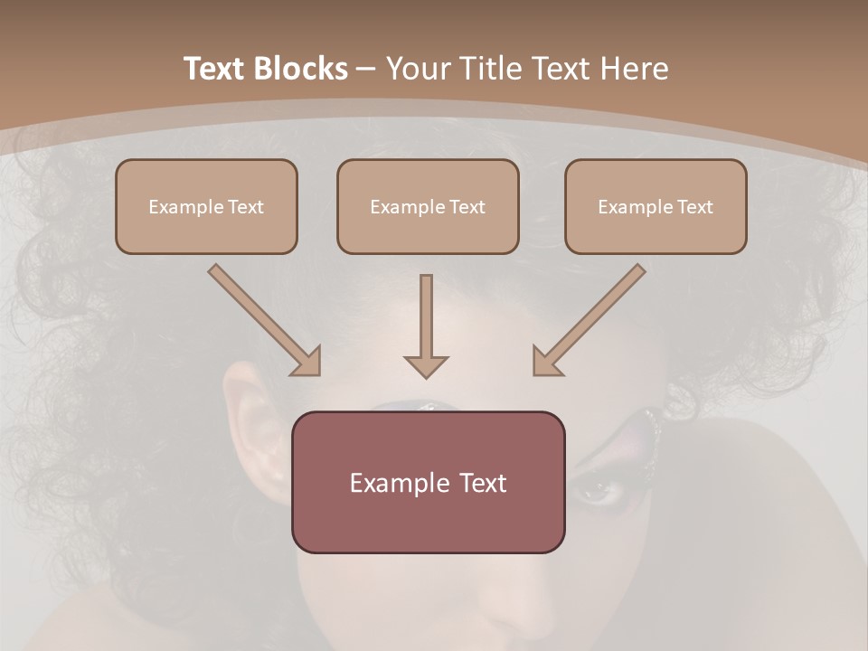 Caucasian Woman Cute PowerPoint Template