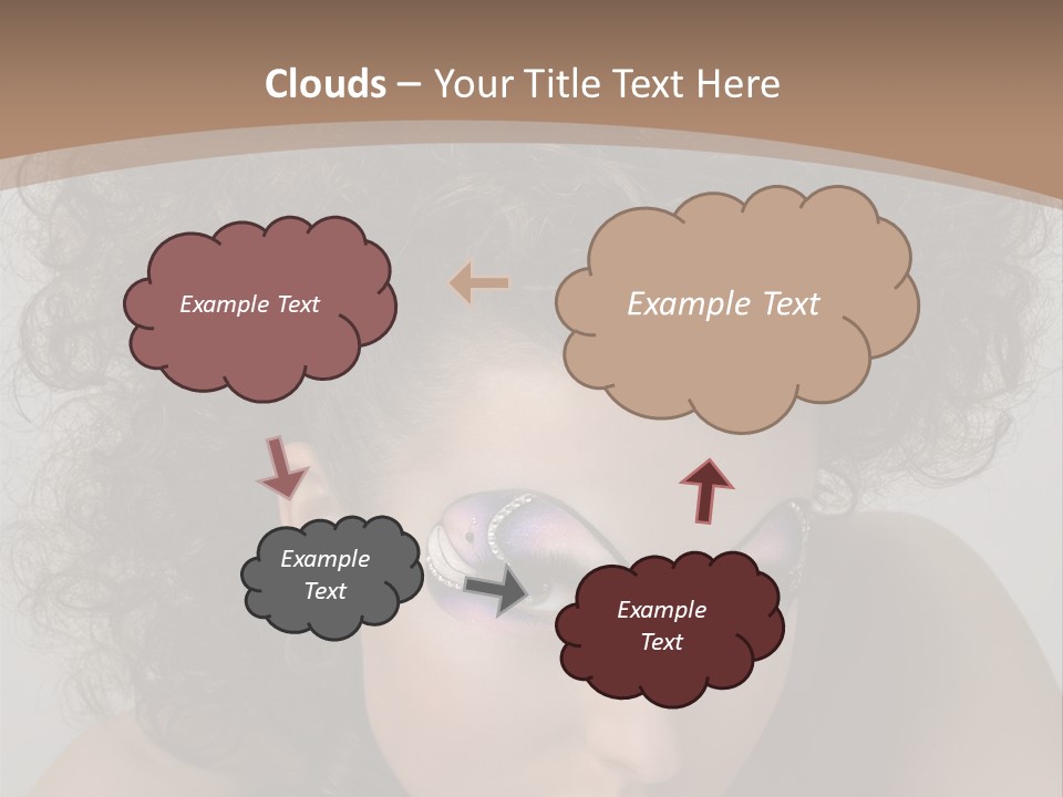 Caucasian Woman Cute PowerPoint Template