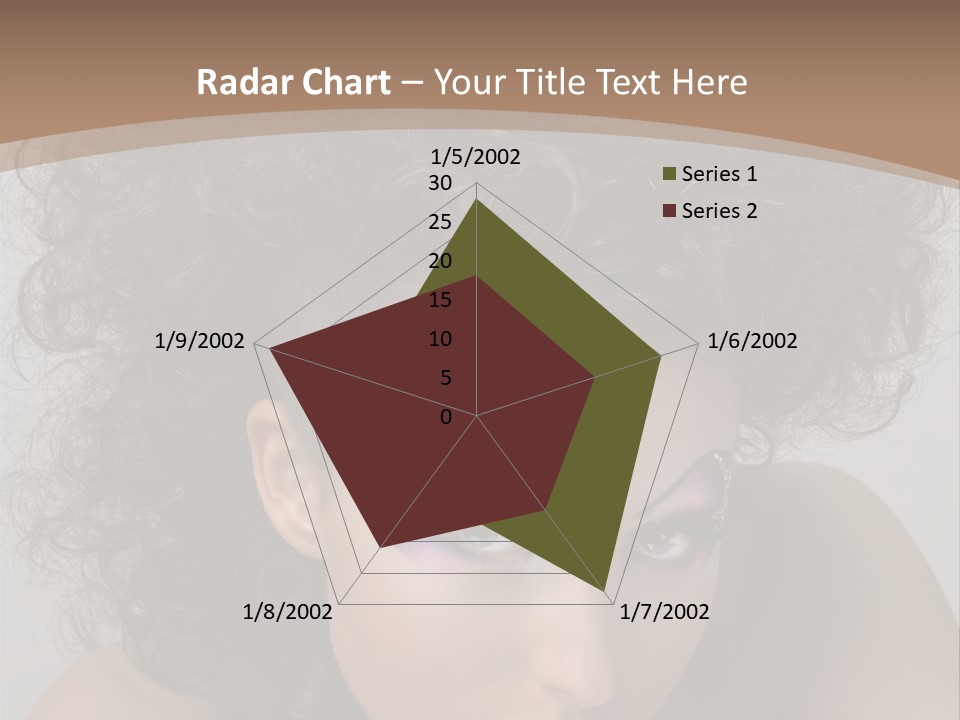 Caucasian Woman Cute PowerPoint Template