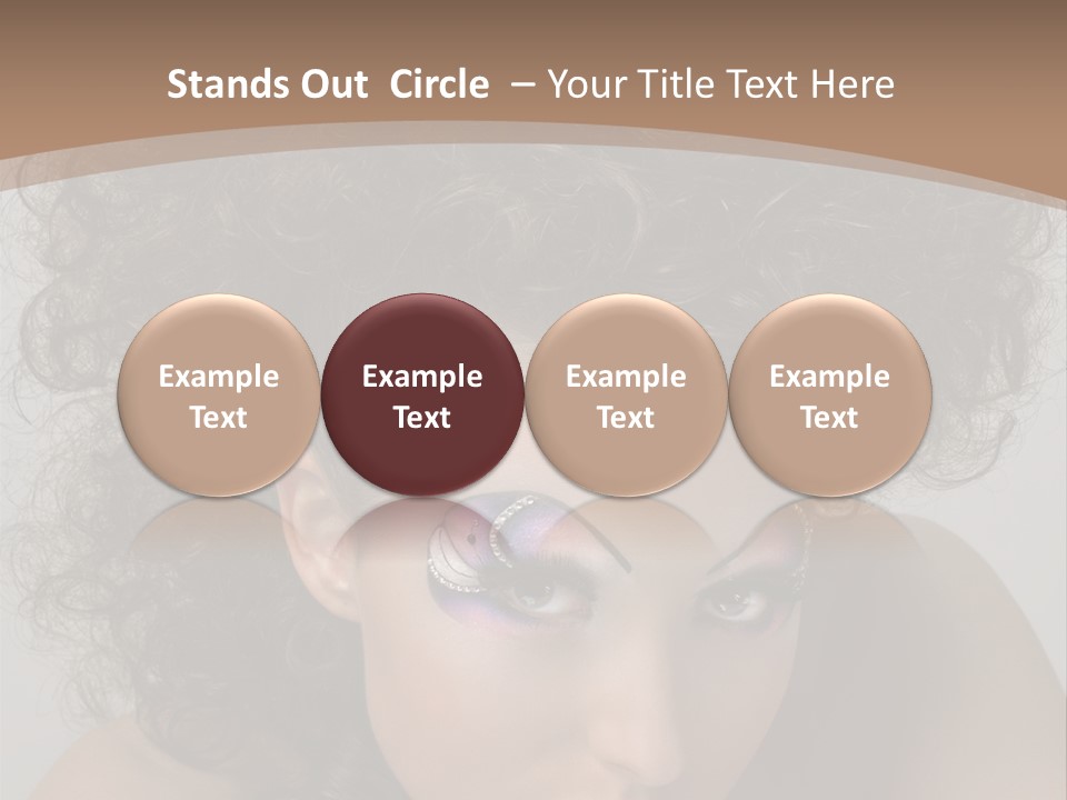 Caucasian Woman Cute PowerPoint Template