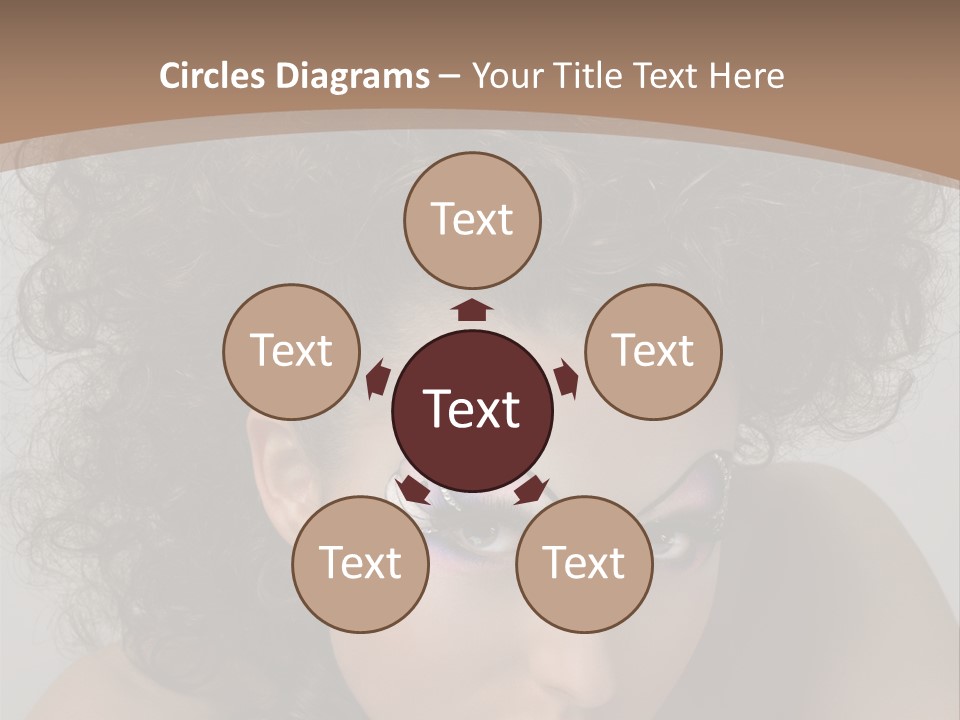 Caucasian Woman Cute PowerPoint Template