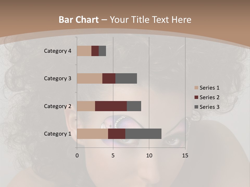 Caucasian Woman Cute PowerPoint Template