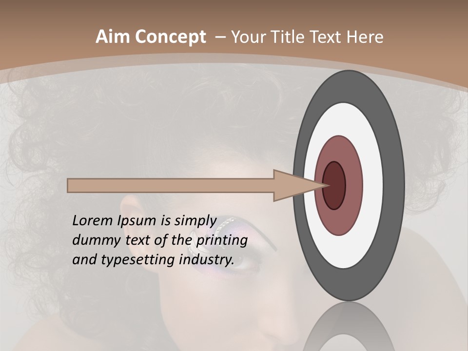 Caucasian Woman Cute PowerPoint Template