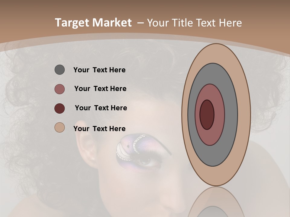 Caucasian Woman Cute PowerPoint Template