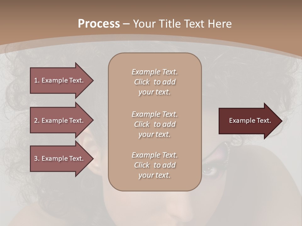 Caucasian Woman Cute PowerPoint Template