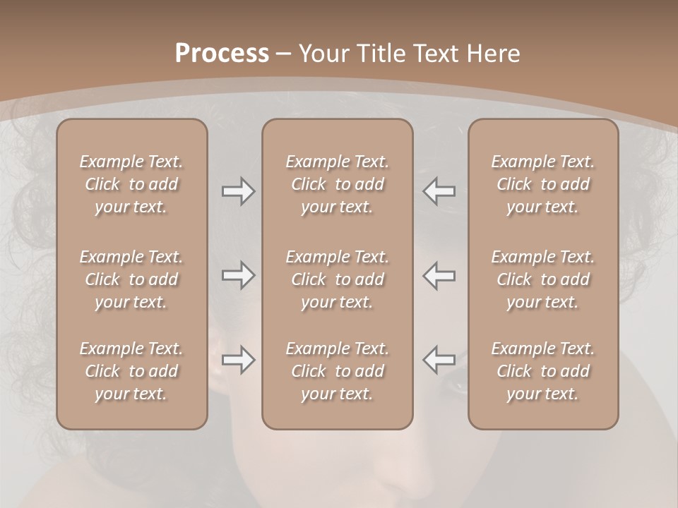 Caucasian Woman Cute PowerPoint Template