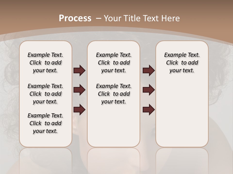 Caucasian Woman Cute PowerPoint Template