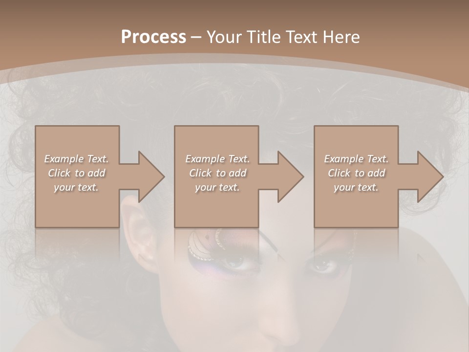 Caucasian Woman Cute PowerPoint Template