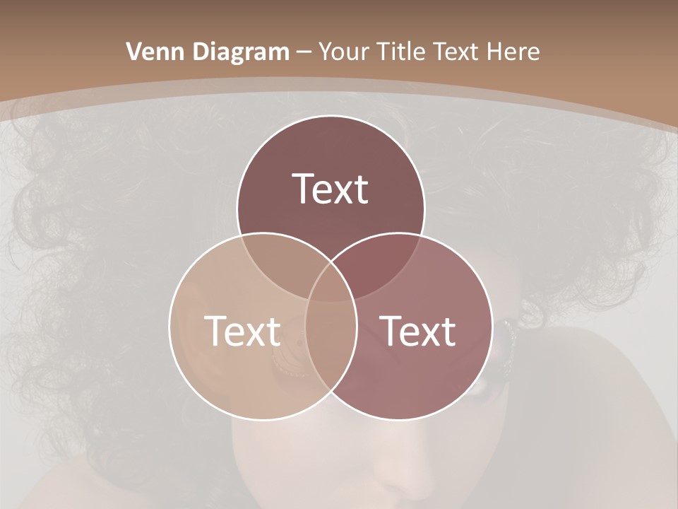 Caucasian Woman Cute PowerPoint Template