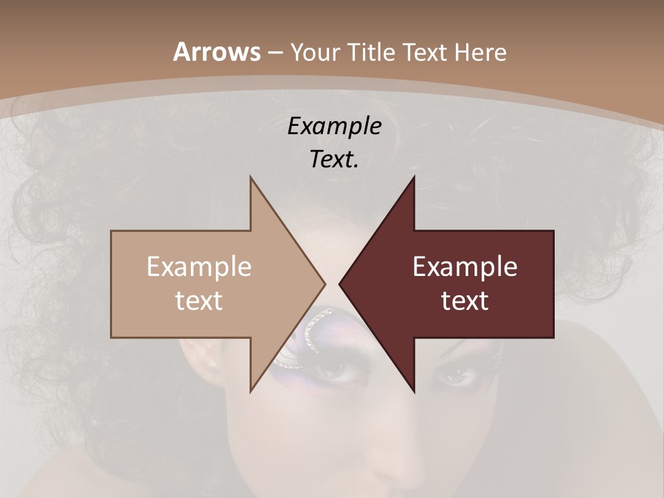 Caucasian Woman Cute PowerPoint Template