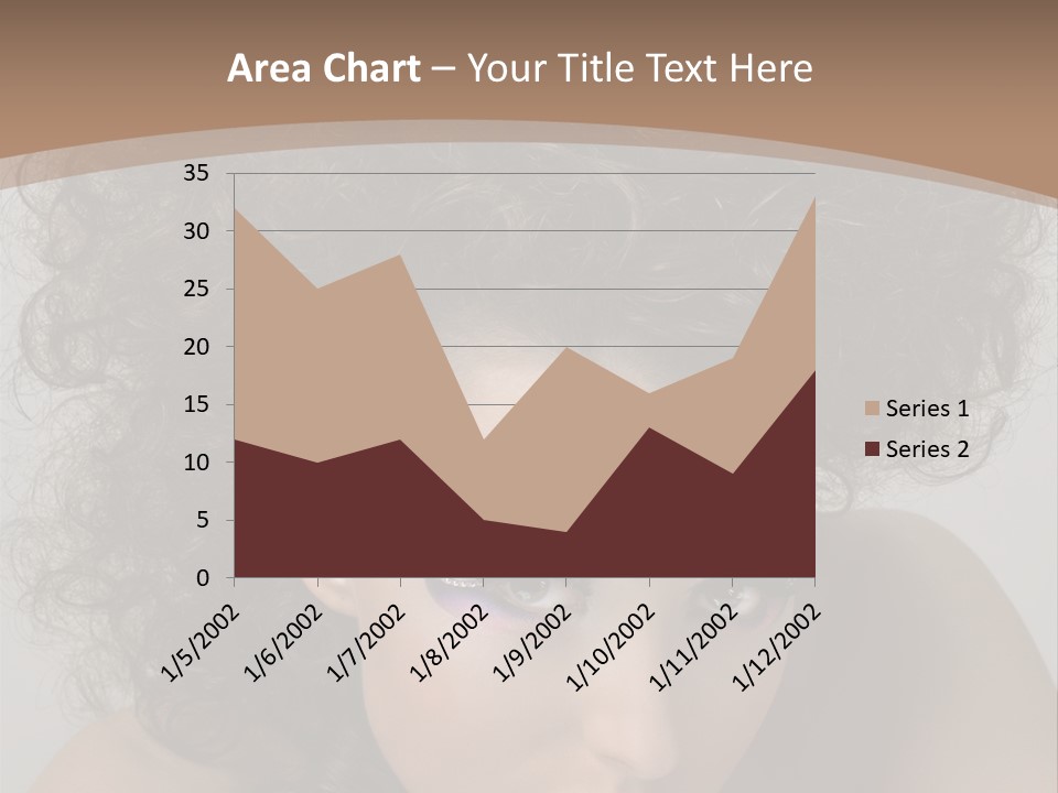 Caucasian Woman Cute PowerPoint Template