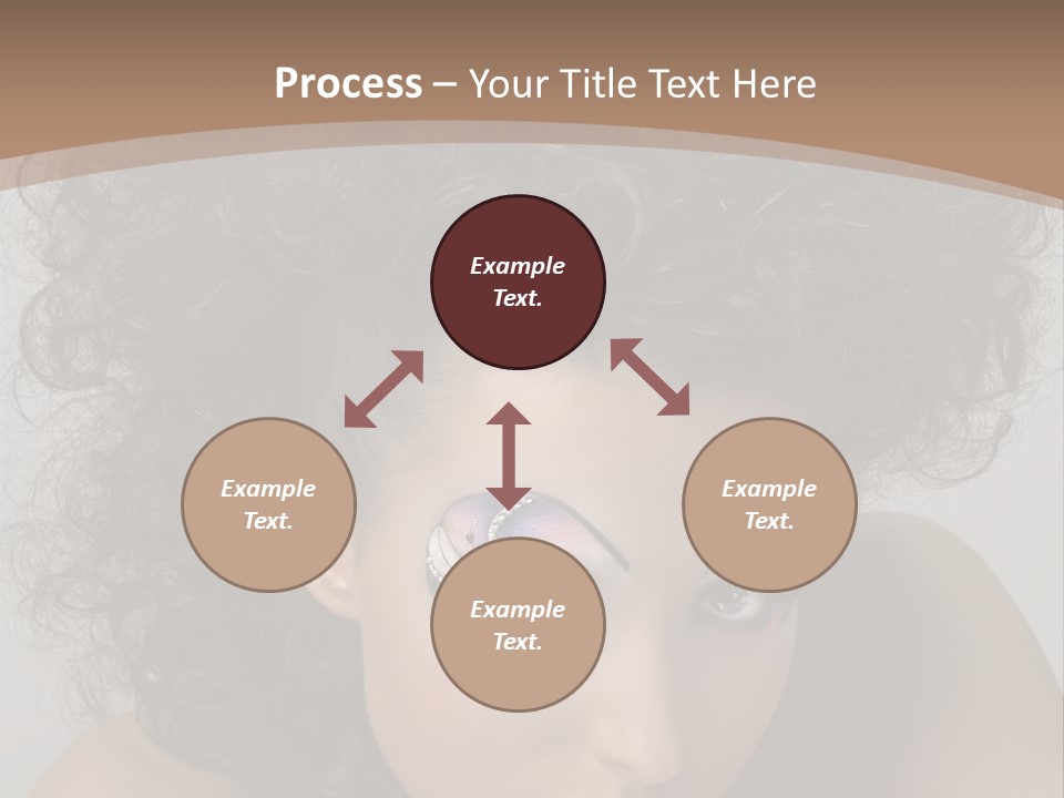 Caucasian Woman Cute PowerPoint Template