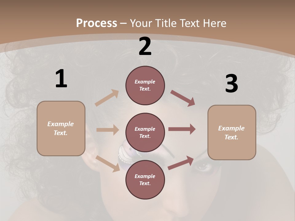 Caucasian Woman Cute PowerPoint Template