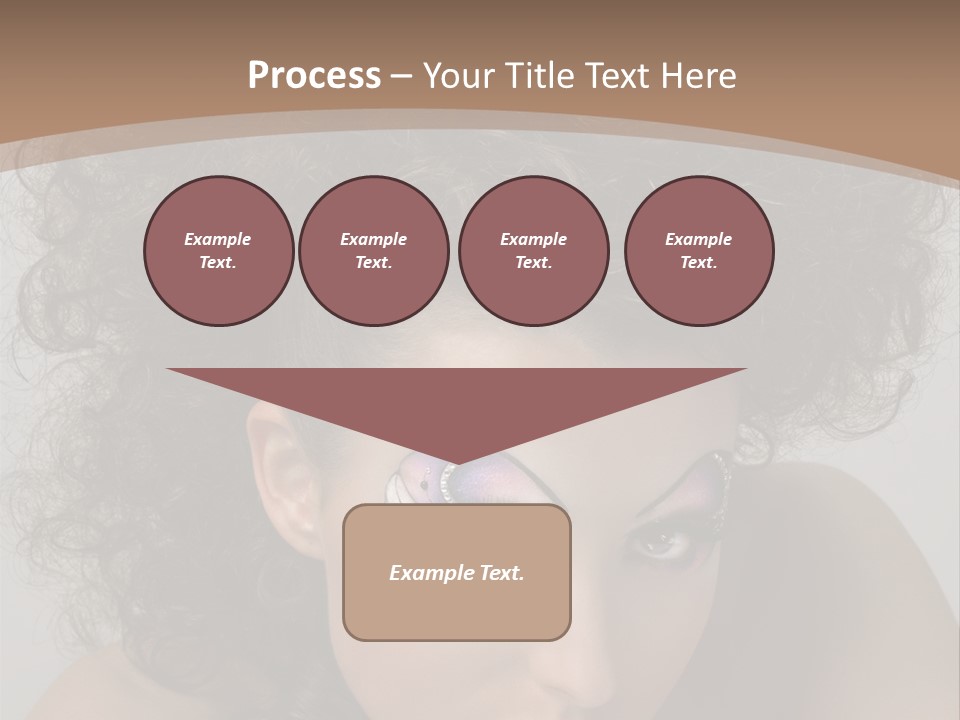 Caucasian Woman Cute PowerPoint Template