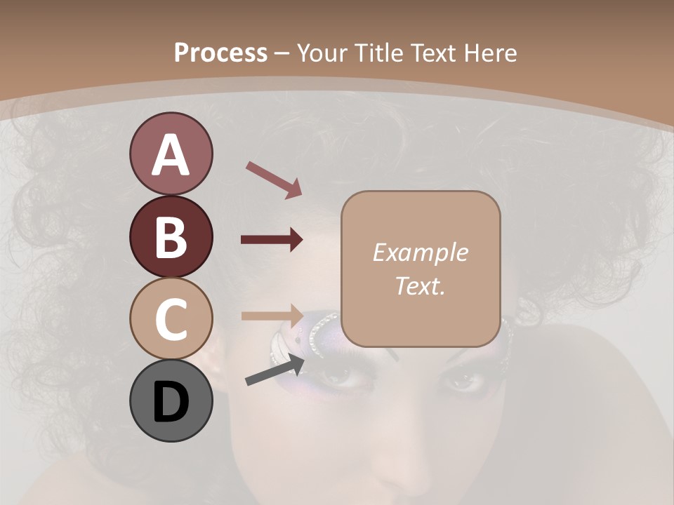 Caucasian Woman Cute PowerPoint Template