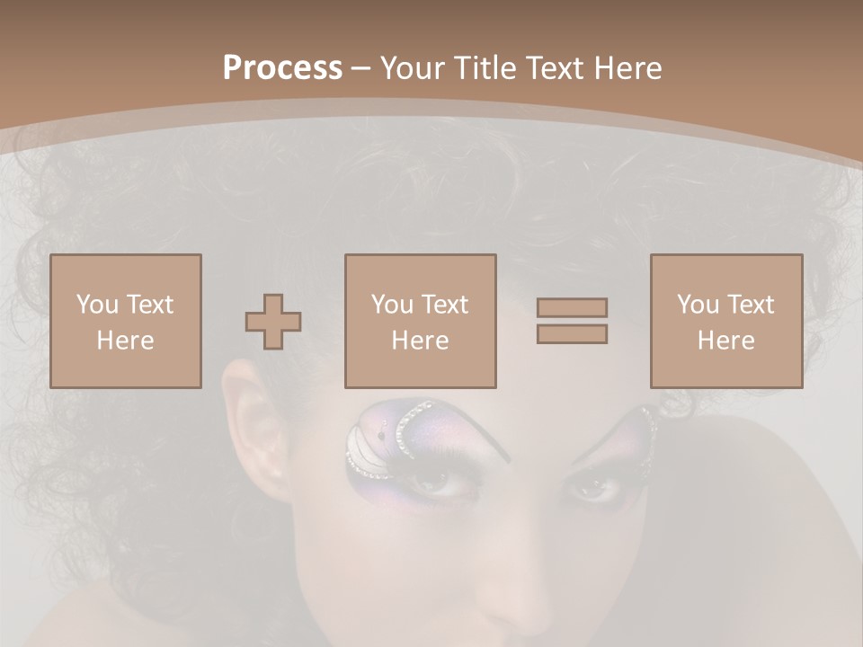Caucasian Woman Cute PowerPoint Template
