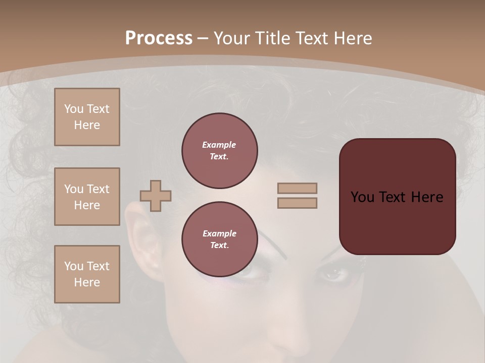 Caucasian Woman Cute PowerPoint Template
