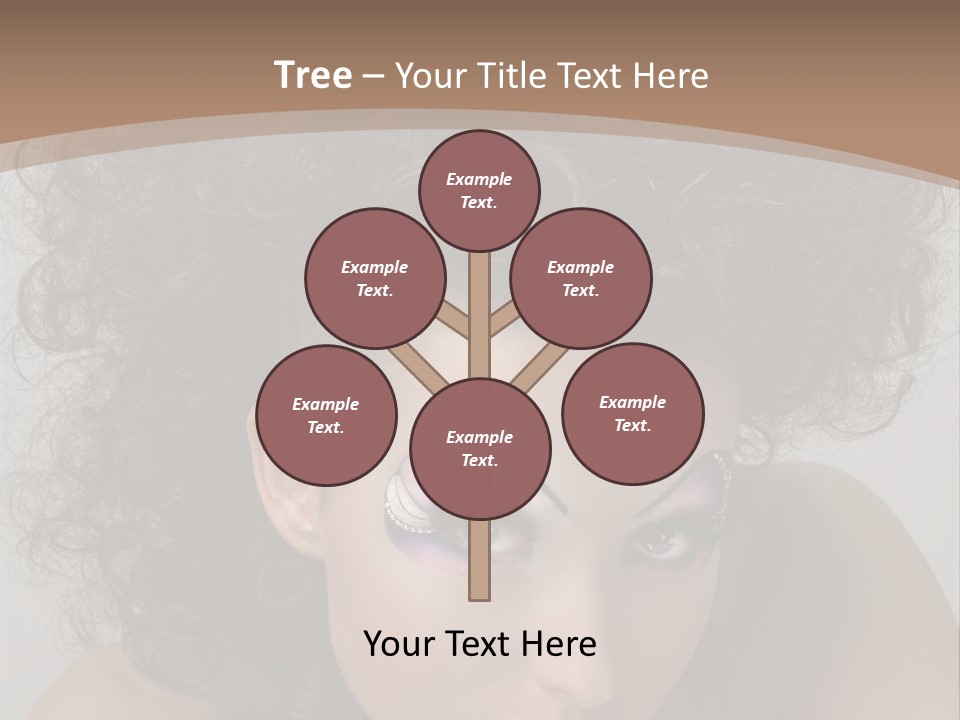 Caucasian Woman Cute PowerPoint Template