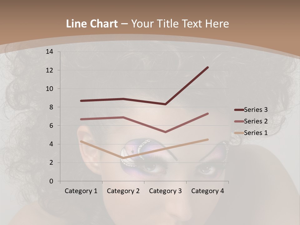 Caucasian Woman Cute PowerPoint Template