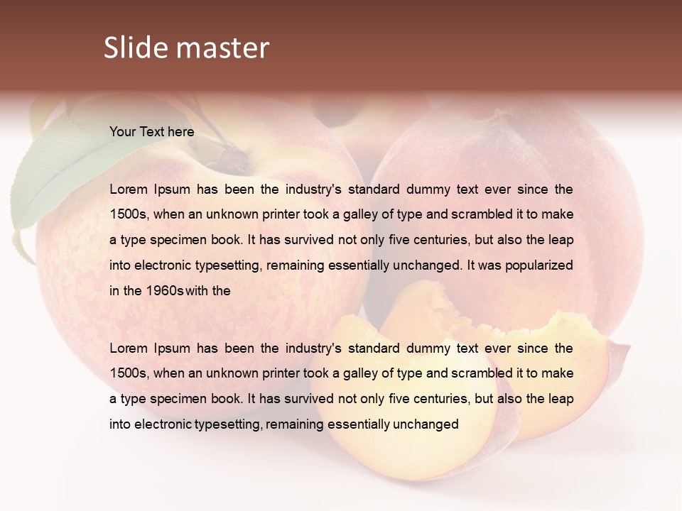 Close Up Fruit Juicy PowerPoint Template