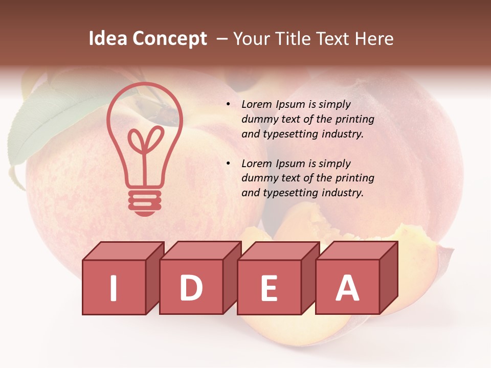 Close Up Fruit Juicy PowerPoint Template