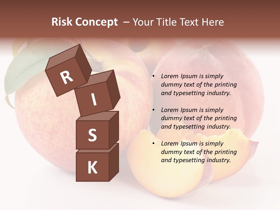 Close Up Fruit Juicy PowerPoint Template
