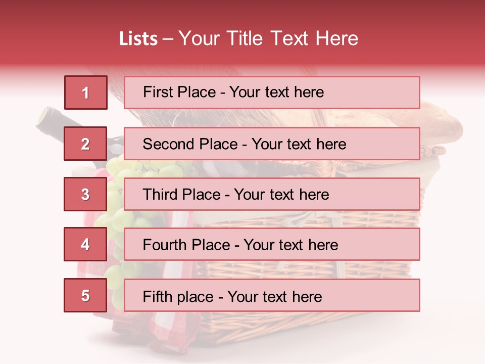 Wine Vacation Food PowerPoint Template