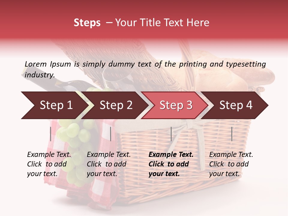 Wine Vacation Food PowerPoint Template