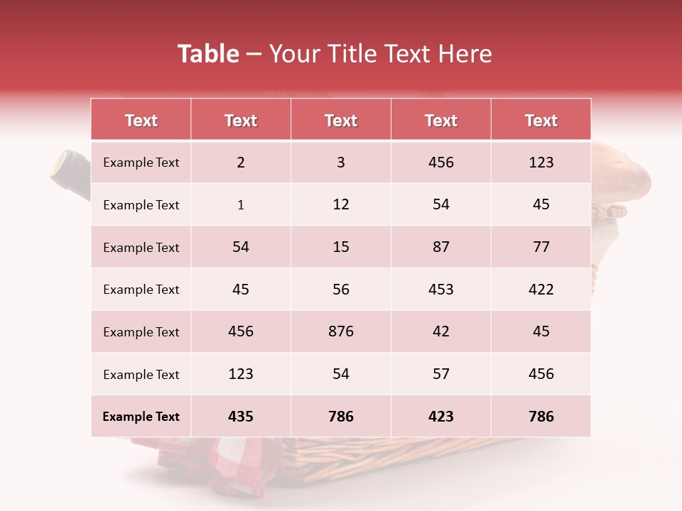 Wine Vacation Food PowerPoint Template