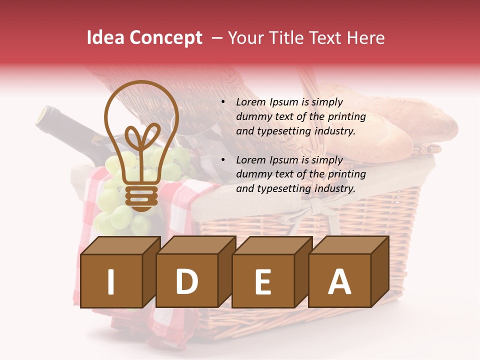 Wine Vacation Food PowerPoint Template