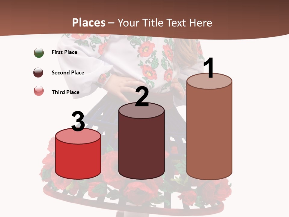 Happiness White Little PowerPoint Template