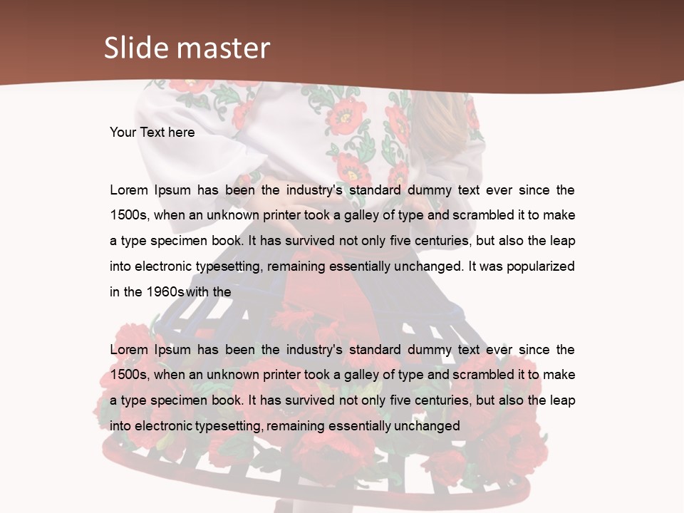 Happiness White Little PowerPoint Template