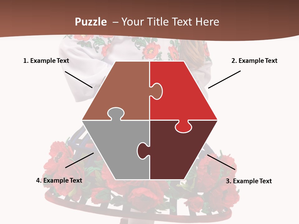 Happiness White Little PowerPoint Template