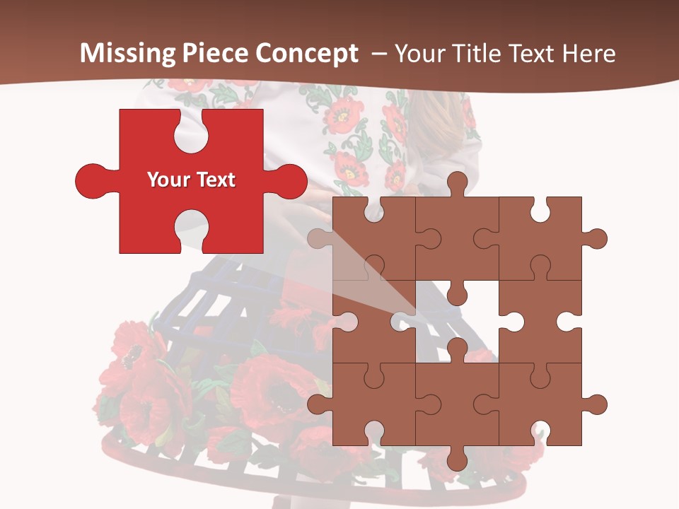 Happiness White Little PowerPoint Template