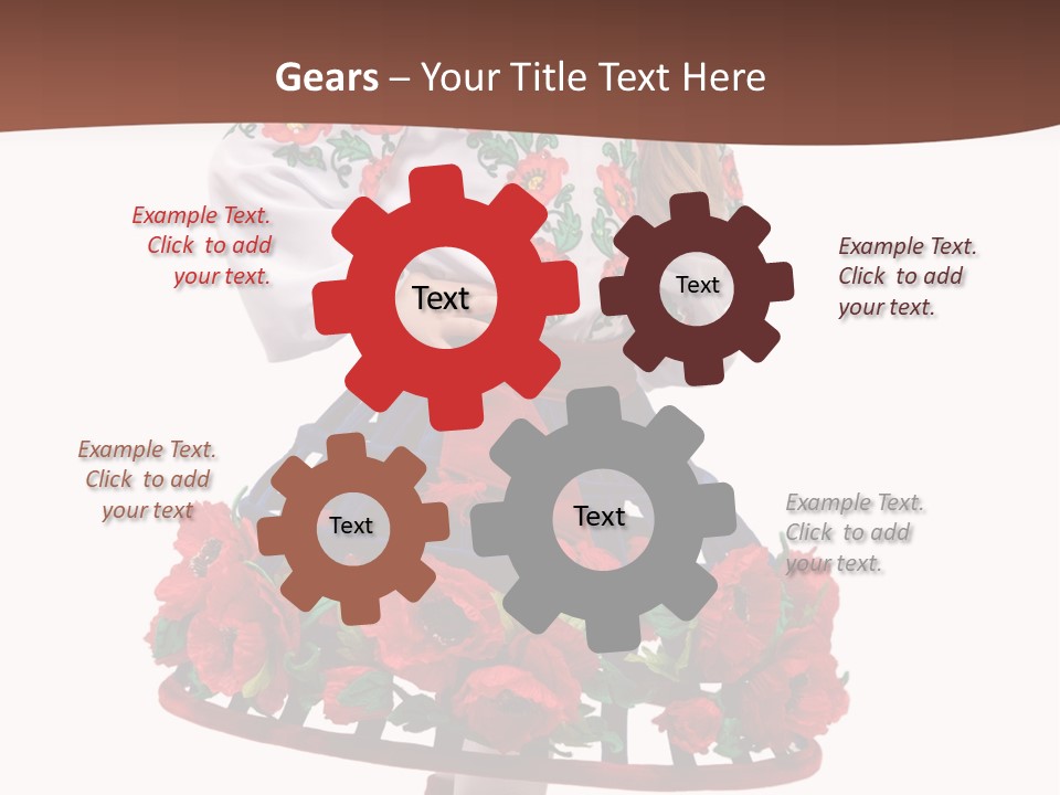 Happiness White Little PowerPoint Template